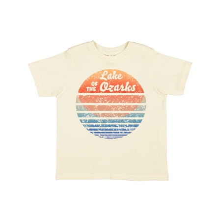 

Inktastic Lake of the Ozarks Distressed Retro Sunset Gift Toddler Boy or Toddler Girl T-Shirt
