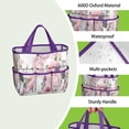 thumbnail image 4 of Garden Tool Bag,Pioneer Flower Floral Print Pattern Garden Tool Organizer,Garden Gifts,Waterproof Multi-Pocket Garden Tool Storage 11.8x5.5x11.4 Inch(Tools NOT Included), 4 of 6