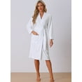 thumbnail image 2 of DARING DIVA Bath Robe Durable Luxury Spa Resort Hotel Bathrobe S White, 2 of 6
