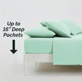 thumbnail image 4 of Neutral Solid Color Brushed Microfiber Deep Pocket Sheet Set, 4 of 8