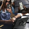 thumbnail image 5 of SaniMore for Google Pixel 7A Multi-Functional Case, 3-Layer Protection Magnetic Cover Support Car Mount & 360° Rotatable Metal Ring Kickstand Full Body Shockproof Protective Shell, Black, 5 of 7
