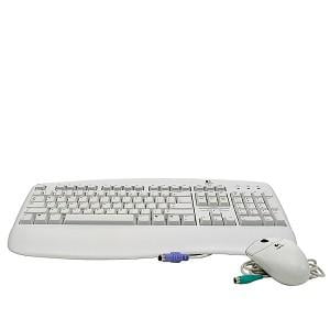 Logitech Deluxe Desktop PS/2 Keyboard & Ball Mouse (Best Keyboard For 2 Year Old)