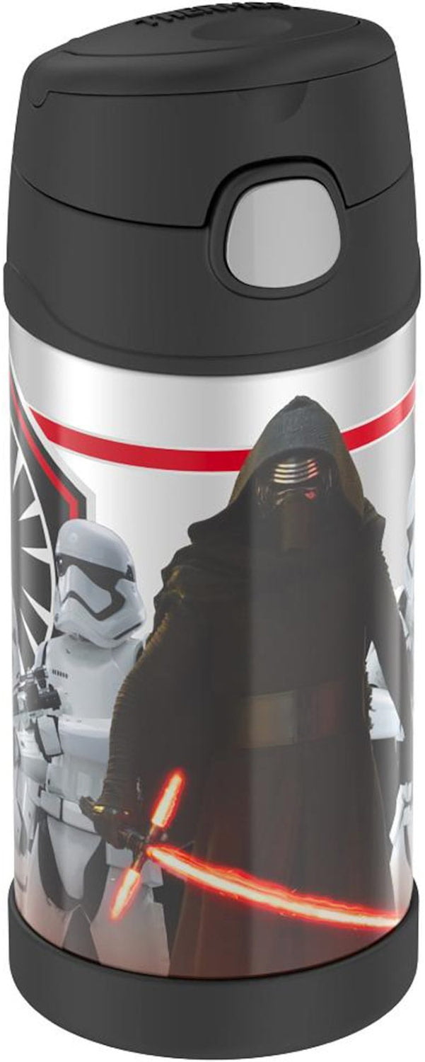 Thermos 12 oz Funtainer Insulated Stainless Steel Straw Bottle, Star Wars  Kylo Ren - Parents' Favorite