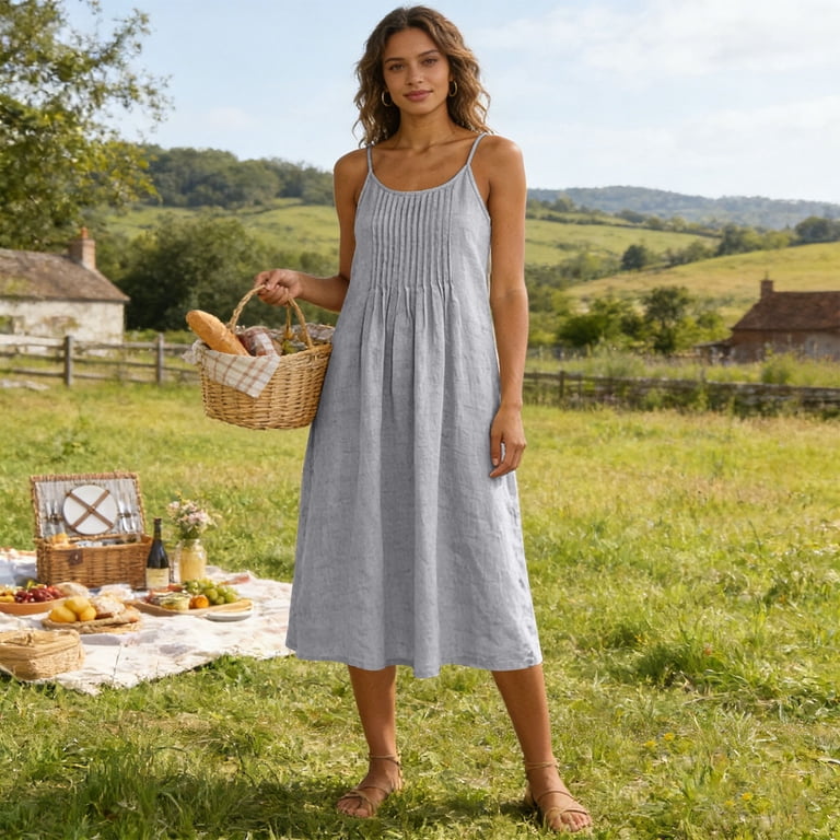 boho dress occasion Sentmoon Slip Lounge Dress Summer 2026 Sleeveless Regular Fit Plus Size Dress for Any and Event S-3XL YGroup_Attorney GATHERED SATIN MIDI DRESS Size:US20 - Preorder Short Length