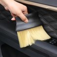 thumbnail image 3 of Becaristey Easy Operation Car Brush Smooth Line And Round Edge For High Precision Dusting Nylon Made Interior Yellow 11 x 6.5cm 1Set, 3 of 6