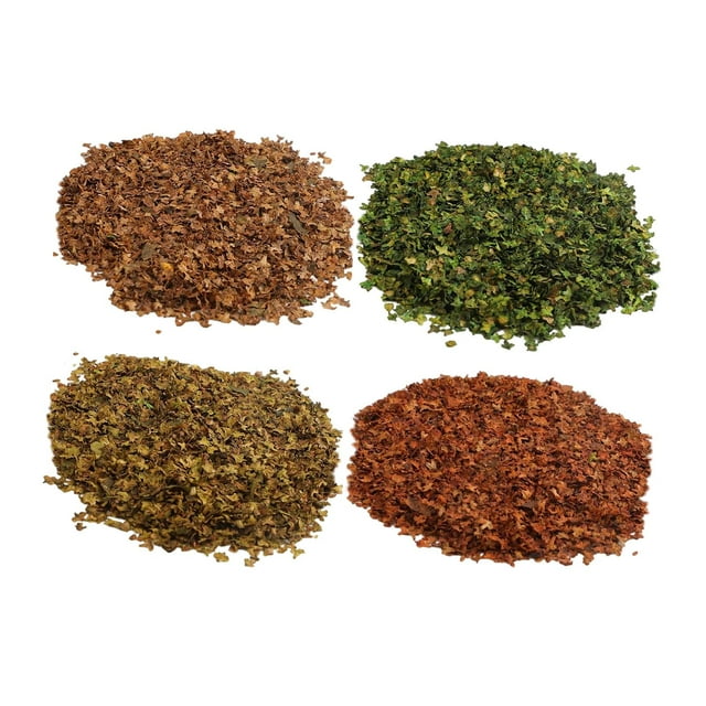 Yinanstore Feuilles Miniatures 4 Couleurs Simulation pour Scène de Modèle Diorama Micro Paysage 36ml Ensaché
