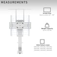 thumbnail image 2 of VIVO White TV Motorized Vertical Stand Lift 37" to 55", Height Adjustable Mount, 2 of 6
