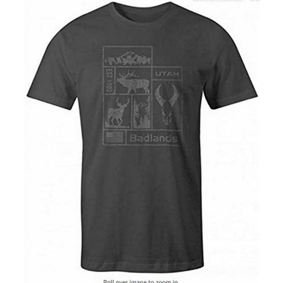 Badlands Utah Men's T-Shirt Grey