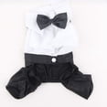 thumbnail image 5 of Pet Dog Tuxedo Bow Tie Wedding Suit Clothing Puppy Costumes Clothes Apparel, 5 of 12