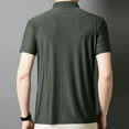 thumbnail image 7 of 3XLT Men's Polo Shirts With Collar Big And Tall Under $20 Solid-Color Fashionable Loose Casual Button Short Sleeve Turndown Collar Blouse Shirt, 7 of 7
