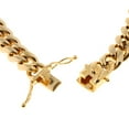 thumbnail image 4 of Gargantilla para hombre con cadena de eslabones cubanos de material acero inoxidable con relleno de oro 12mm 56cm, 4 of 9