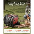 thumbnail image 3 of VEVOR Inverter Generator, 10000W Peak Watt 6800W Operating Watt,Quiet Inverter Generator, Remote Start Inverters Generators for Home Outdoor, Gas Powered, Stable Power, CO Sensor, RV Ready 1A &2.1A O, 3 of 9