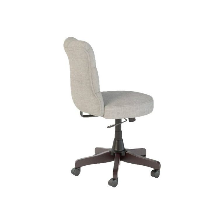 Bush Business Furniture Arden Lane Mid Back Tufted Office Chair in Light Gray
