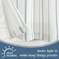 thumbnail image 3 of Curtainking Blue Kitchen Curtains 26x36 inch Length Cafe Curtains for Half Window 2 Panles of Light Filtering Tier Curtains Small Window Curtains, 3 of 8