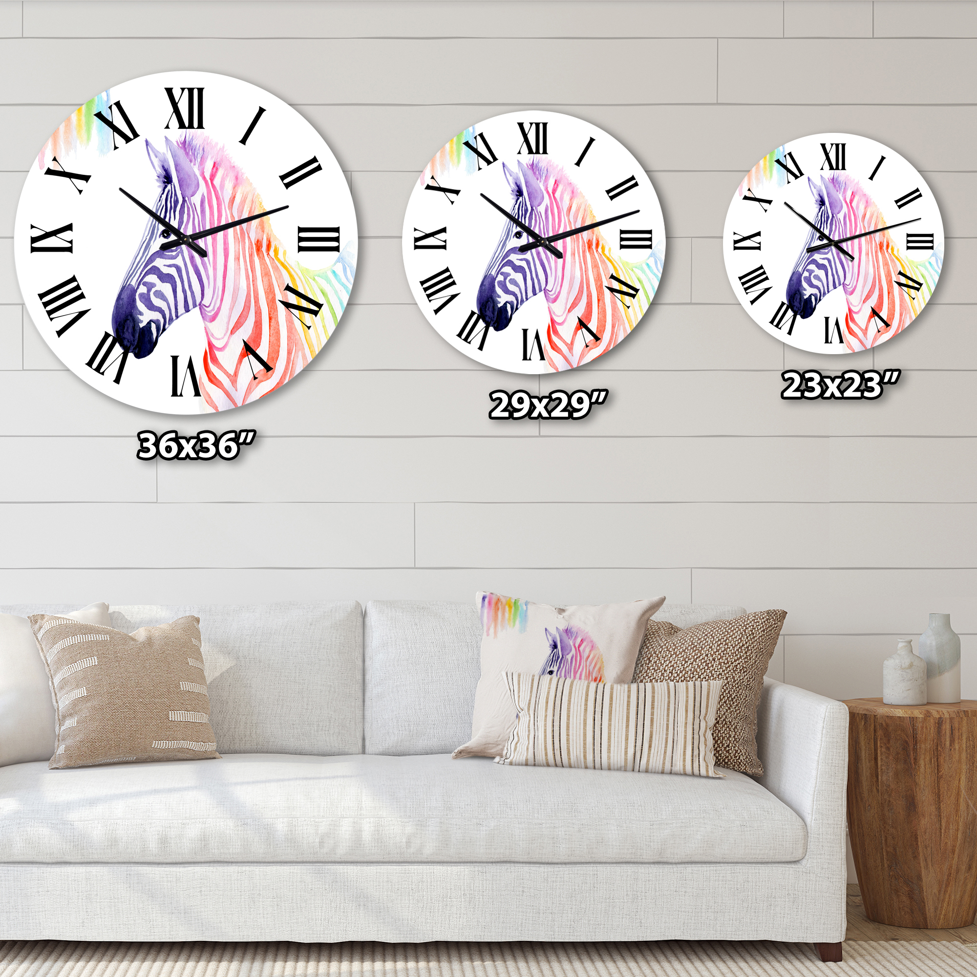Designart 1 in Farmhouse Wall Clock