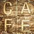 thumbnail image 2 of Molcan, M.  20x20 Gold Ornate Wood Framed with Double Matting Museum Art Print Titled - Cafe Sign, 2 of 4