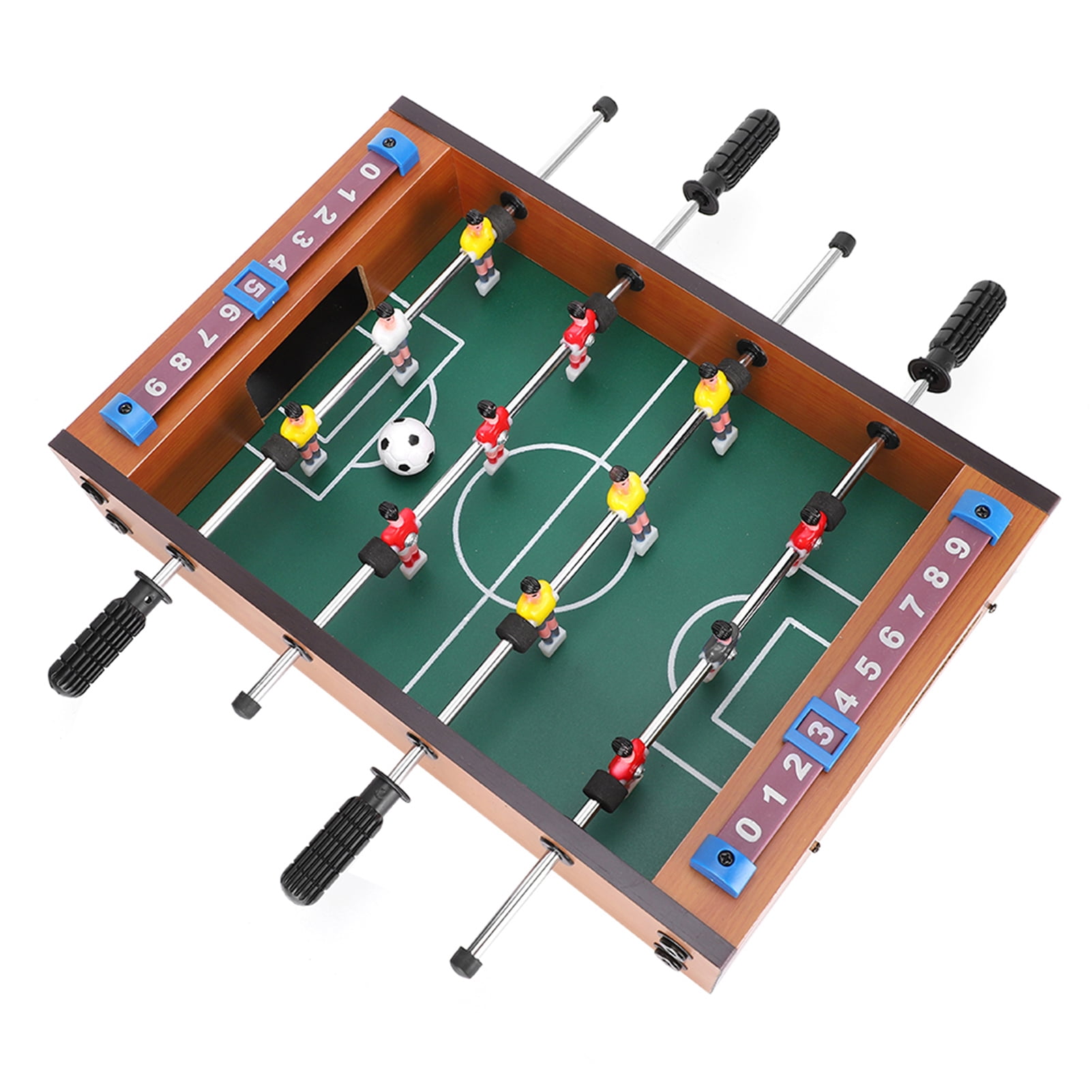 Rupoun Tabletop Foosball Table Soccerball Sports Gift Indoor Game For Party Kids And Family Play Toys Wooden Mini Football Game 13.6 inches / 34.5 cm