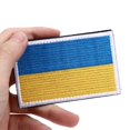 thumbnail image 4 of European Countries Flag Patch, World Flag Patches Wear Resistant 8.2x5cm  Workmanship  For Jackets For Bags Ukraine, 4 of 8