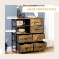 thumbnail image 4 of HOMCOM Armoire de rangement cuisine 6 tiroirs  2 étagères ouvertes, 4 of 10