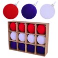 thumbnail image 6 of Chmadoxn 12 Pcs Independence Day Ball Ornaments, 2.36 Inch 4th of July Decorations for Tree, Red White and Blue Decorations, Patriotic Decorations for Memorial Day, Veterans Day Decor, 6 of 6