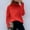 Orange, variant on Lilgiuy Women's Turtleneck Long Sleeve Sweater Solid Color Sweater Top for Gym Exercise