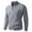 #369-Gray, variant on Donemore Men's Stretch Knit Zip Front Cardigan Solid Color Mock Neck Casual Sweater Autumn Winter Soft Polyester Lightweight Outerwear