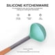 thumbnail image 3 of Utensilios de cocina de silicona con mango de acero inoxidable, cuchara de cocina antiadherente, mango de madera, utensilios de cocina de silicona MFZFUKR BST3007493-2, 3 of 6