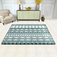thumbnail image 2 of Dreamtimes Nordic Ethnic Geometric Non-Slip Area Rug 72"x48", Blue White Chevron Soft Non Slip Washable Floor Mats for Indoor Front Porch,Living Room, Bedroom,Kitchen, 2 of 7