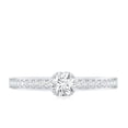 thumbnail image 4 of Rosec Jewels Lab Created Diamond Engagement Ring for Women - Minimalist Ring - EF-VS Quality, 18K White Gold, US 8.50, 4 of 8