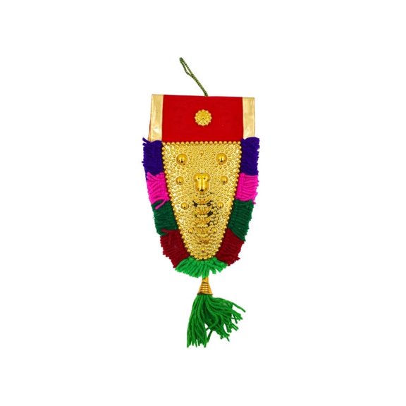 Exquisite Nettipattam Wall Hanging – Velvet with Gold Detail, Adds a Traditional Touch to Home Décor