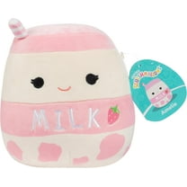 Squishmallows Original 8-Inch Amelie The Strawberry Valentine's Day Milk Plush - Collectible Soft & Squishy Food Stuffed Animal Toy - Add to Your Squad - Gift for Kids, Girls & Boys