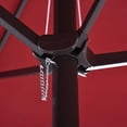 thumbnail image 5 of DUOSONG Outsunny Extra Large 15Ft Patio Umbrella, Double-Sided Outdoor Umbrella With Crank Handle And Air Vents For Backyard, Deck, Pool, Market, Wine Red WINE RED Steel Garden & Outdoor Canopies &, 5 of 8