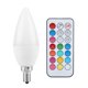 thumbnail image 1 of Bombilla de luz de vela LED que cambia de color multicolor 3 W AC85-265 V con control remoto Ormromra, 1 of 8
