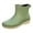 Green, variant on Short Rain Boots Women Slip Rain Shoes Korean Version Solid Color Short Tube Water Shoes Womens Rubber Boots Black 37
