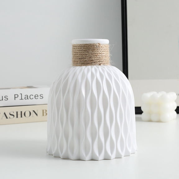Plastic Water Ripple Vase Home Living Room Decoration Vase Light Luxury Placement Flower Arrangement Vase