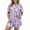 A230-Purple, variant on RMGVDSD Halloween Womens Pajamas Set Summer Plus Size Pajama Sets Short Sleeved Shorts Women's Pajamas Set Soft Sleepwear Home Clothing Comfortable Sleepwear Set