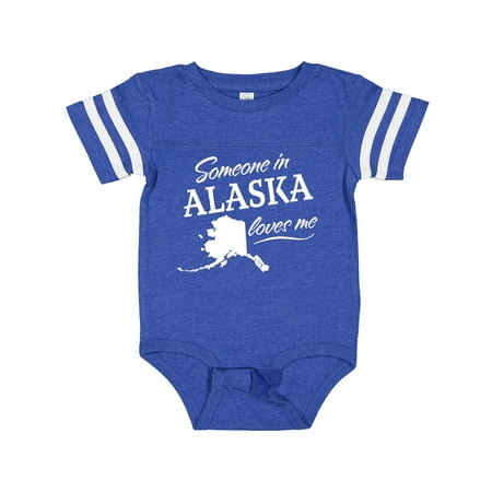 

Inktastic Someone in Alaska Loves Me Gift Baby Boy or Baby Girl Bodysuit