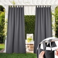 thumbnail image 1 of NICETOWN Rideau Occultant Extérieur Imperméable pour Gazebo - Panneaux de Rideaux Thermiques Détachables Adhésifs Unis à Pattes, Rideaux Verticaux/b, 1 of 7
