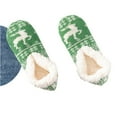 thumbnail image 7 of Women Reindeer Floor Socks, Star Pattern Thick Cotton Fleece Slipper Socks, Cozy Winter Sleep Socks, Warm Indoor Carpet Socks for Ladies, Green, One Size, 7 of 7
