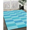thumbnail image 2 of Ahgly Company Indoor Round Patterned Deep Sky Blue Area Rugs, 4' Round, 2 of 6