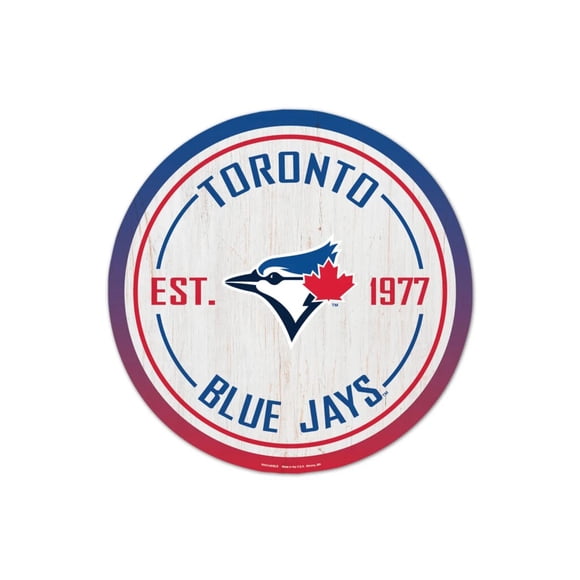 Toronto Blue Jays - Round Wood Sign