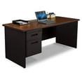 thumbnail image 2 of Marvel Office Furniture Pronto Executive Desk with Single Pedestal Desk, 2 of 2