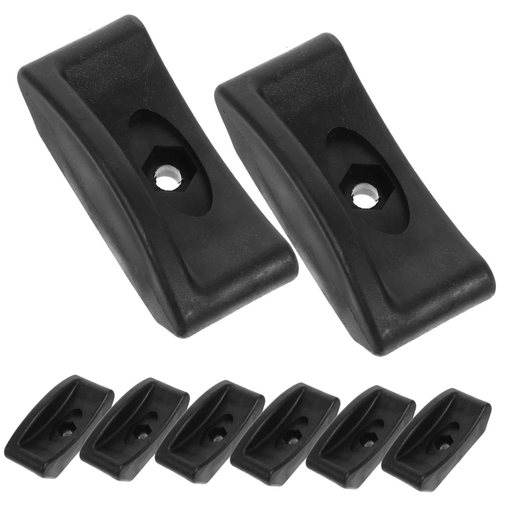 TOYMYTOY 8 Pcs Dumbbell Racks Barbell Storage Black PP Simple Design for Fitness Room
