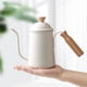 thumbnail image 2 of Hervidor de agua con , cafetera, tetera larga y estrecha con cuello de , tetera para verter café por goteo a mano para el hogar, , beige Gloria verter sobre la tetera de café, 2 of 9
