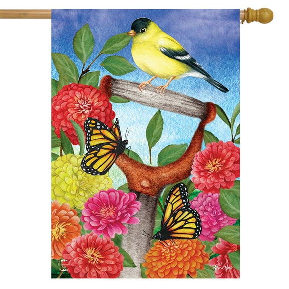 Briarwood Lane Goldfinch on Shovel House Flag