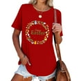 thumbnail image 3 of EGNMCR Shirts for Women Fashion Easter Printed Short Sleeve Crew Neck Casual Loose T-shirt Pullover Blouse Tops Spring/Summer Sale, 3 of 5