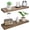 Dark Walnut, variant on Floating Shelves 24 inch Long, Distressed Rustic Wooden Wall Shelves for Bathroom Living Room Bedroom Kitchen Farmhouse Set of 2-24x6.7x1.25 inch-Distressed Walnut
