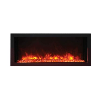Amantii Panorama Indoor/Outdoor Extra Slim Built In Electric Fireplace, 40"