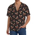 thumbnail image 3 of KLL Bulldog with Sunglasses Print Men's Shirt Short Sleeve Button Down Summer Cuba Beach Shirts- 3X-Large, 3 of 7