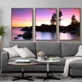thumbnail image 3 of IDEA4WALL 3 Piece Framed Canvas Wall Art for Living Room, Bedroom Lake Tahoe Canvas Prints for Modern Home Decoration Ready to Hang, 3 of 4